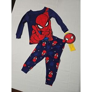 NEW‎ Marvel Spider-Man Boys Pajamas  Long Sleeves Shirt & Pants 18 Months Cotton